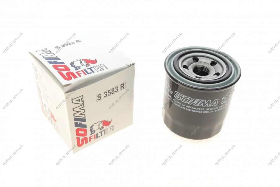 Фільтр масляний Hyundai I30/I40/Santa Fe/ Kia Cee'd/Rio/Sportage 1.4-2.4 GDI 10- (opt-om) SOFIMA S 3583 R (фото 1)