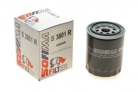 Фильтр масляный Nissan Primera/Almera/Sunny 1.3-3.0i 70-07 UA63 SOFIMA S 3801 R