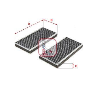 Фільтр салону Mazda RX-8 03-12 (вугільний) (к-кт 2шт.) (opt-om) SOFIMA S 4283 CA