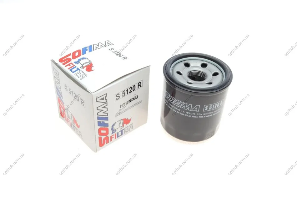 Фільтр масляний Hyundai Accent/Getz/i10/i20/i30 1.0/1.4 11- UA63 SOFIMA S 5120 R (фото 1)