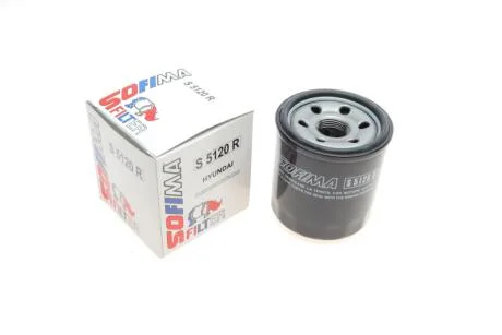 Фільтр масляний Hyundai Accent/Getz/i10/i20/i30 1.0/1.4 11- UA63 SOFIMA S 5120 R