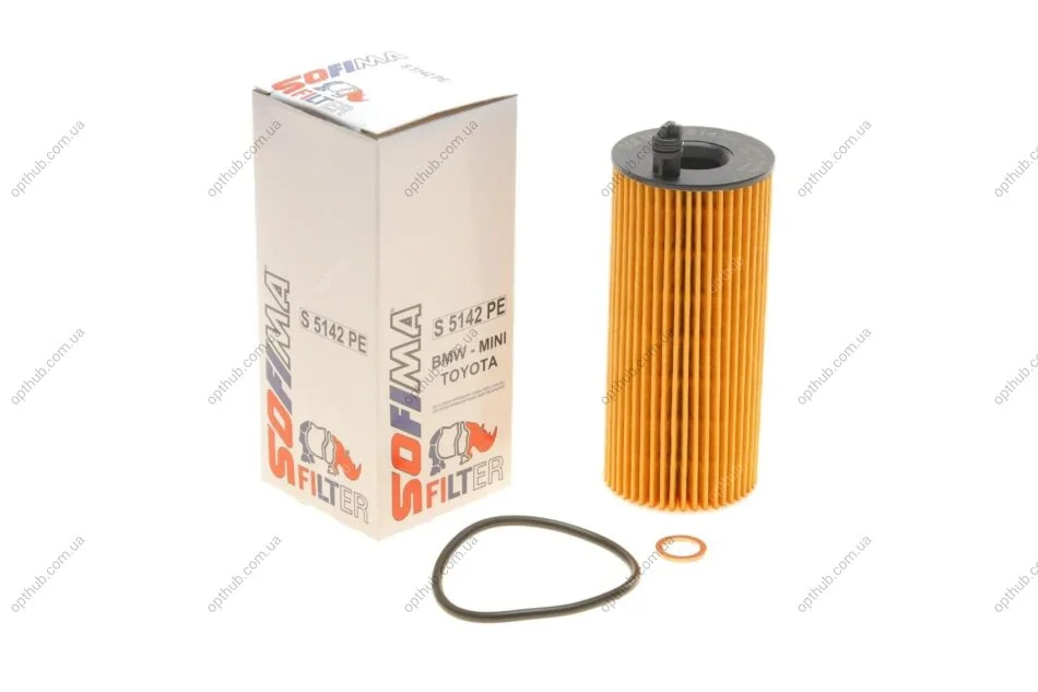 Фільтр масляний BMW 3 (E90-E93/F30/F80)/4 (F32)/5 (F10/F18)/7 (F01-F04)/X5 (F15/F85) 10- (N47/N UA63 SOFIMA S 5142 PE (фото 1)
