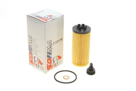 Фільтр масляний BMW X1 (F48)/1 (F40) /2 (F45/F46) 1.5-2.0 14- (B38/B47/B48) UA63 SOFIMA S 5211 PE