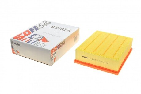 Фільтр повітряний Audi A4 1.6-3.2 00-08/Seat Exeo 1.6/1.8/2.0TDI/TFSI 08-13 UA63 SOFIMA S 5302 A