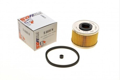 Фільтр паливний Renault Kangoo 1.9DTI 97- UA63 SOFIMA S 6686 N