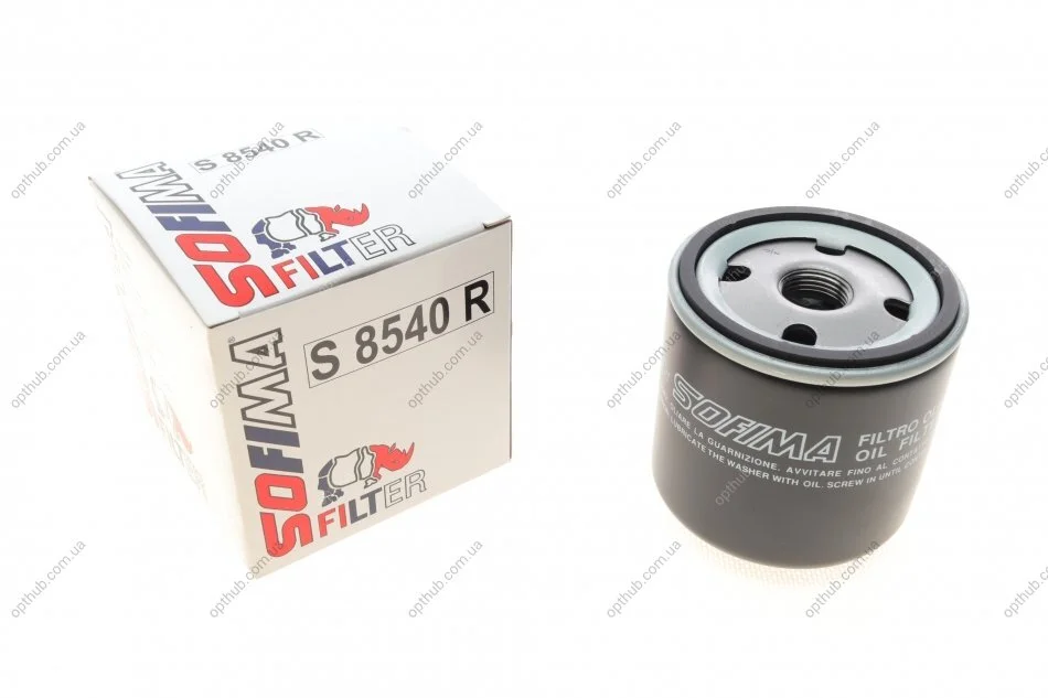 Фильтр масляный Ford Escort 1.3-1.6 83-90/ Jeep Cherokee 2.4 01-08 UA63 SOFIMA S 8540 R (фото 1)
