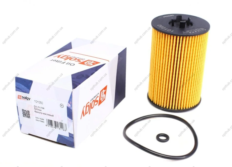 Фільтр масляний VW Passat/Caddy/T5 1.6/2.0TDI 14- SOLGY (opt-om) Solgy 101050 (фото 1)