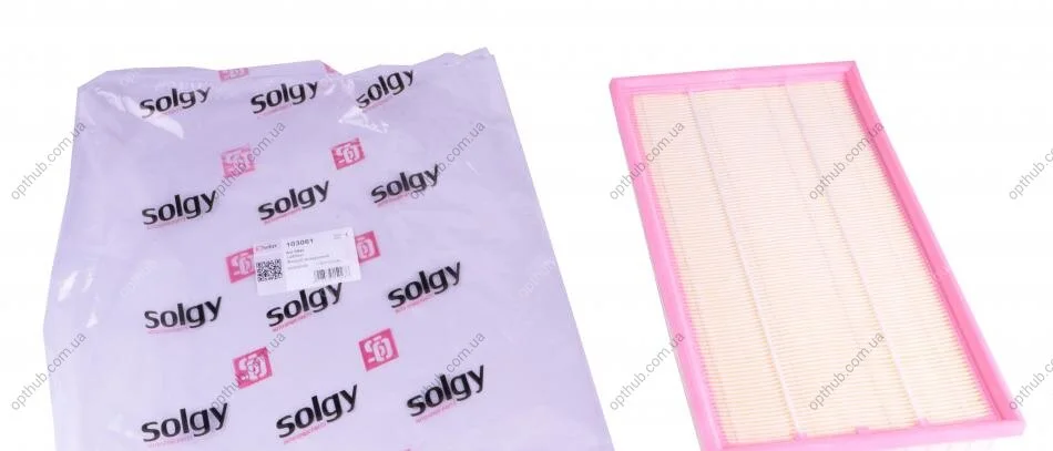 Фільтр повітряний Opel Vectra B 1.6/1.8/2.0i 16V (без картонної упаковки) SOLGY UA63 Solgy 103061 (фото 1)