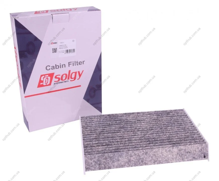 Фільтр салону Renault Megane III 08- (вугільний) SOLGY UA63 Solgy 104011 (фото 1)