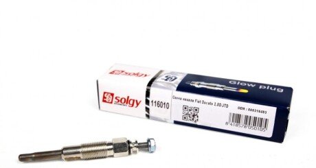 Свічка розжарювання Fiat Ducato 2.8D/JTD (opt-om) Solgy 116010
