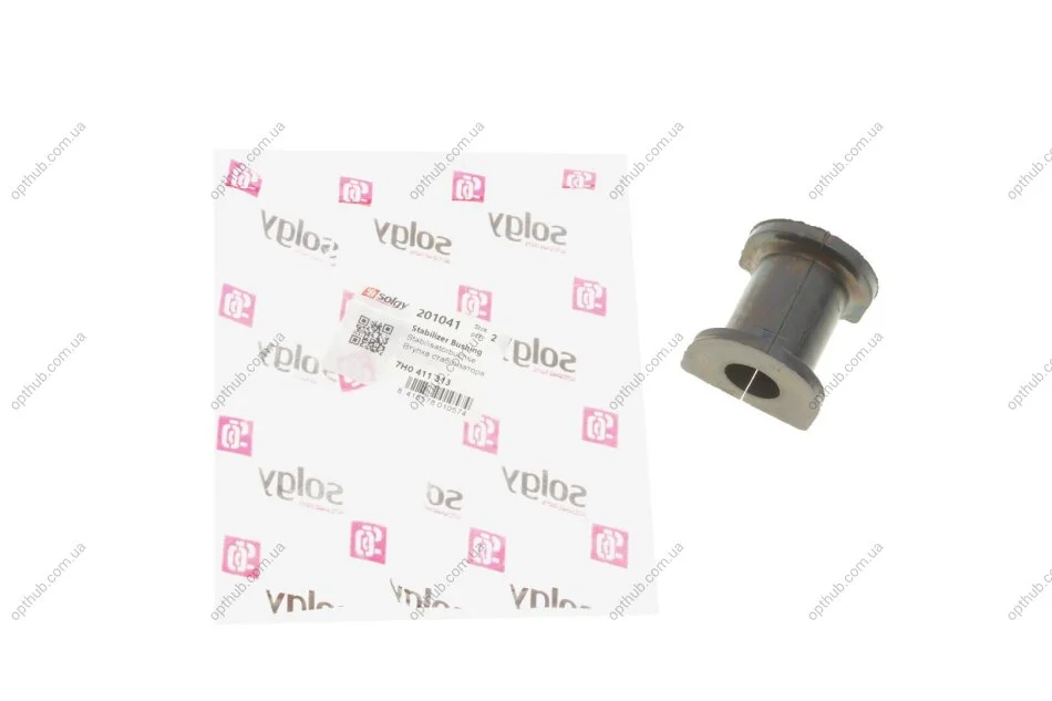 Втулка стабилизатора (переднього) VW T5 03- (d=21mm) SOLGY (opt-om) Solgy 201041 (фото 1)