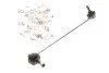 Тяга стабілізатора (переднього) (L) BMW X3 (E83) 2.0-3..0/2.0-3.0d 03-11 SOLGY UA63 Solgy 202205 (фото 2)