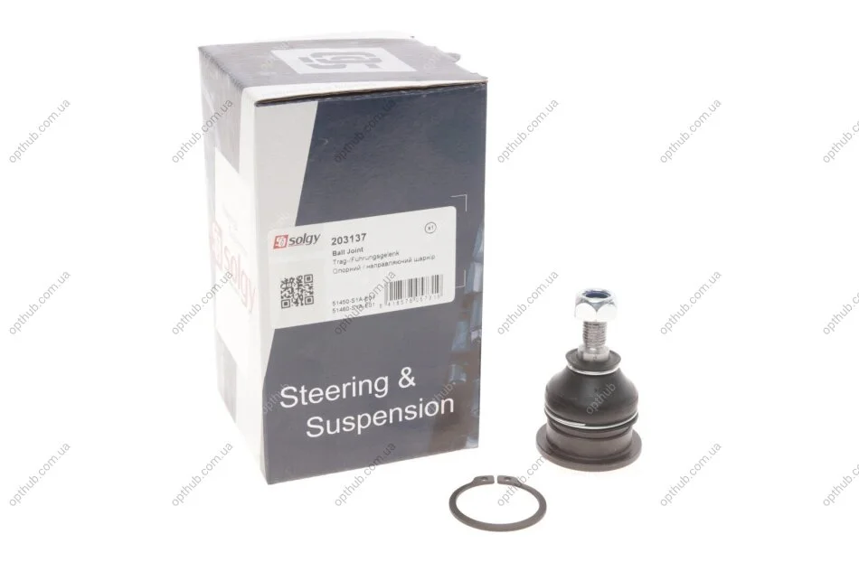 Опора кульова (передня/зверху) Honda Accord VI 1.6-2.3 16V 97-03 SOLGY (opt-om) Solgy 203137 (фото 1)