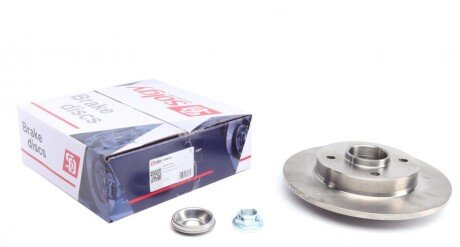 Диск гальмівний (задній) Citroen C4/Peugeot 307 05- (249x9) (+ABS) (з підшипником) (d=25) UA63 Solgy 208023