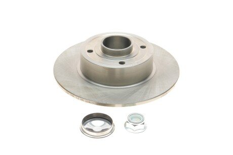 Диск гальмівний (задній) Renault Megane II 03- (240х8) (+ABS) (з підшипником) UA63 Solgy 208031