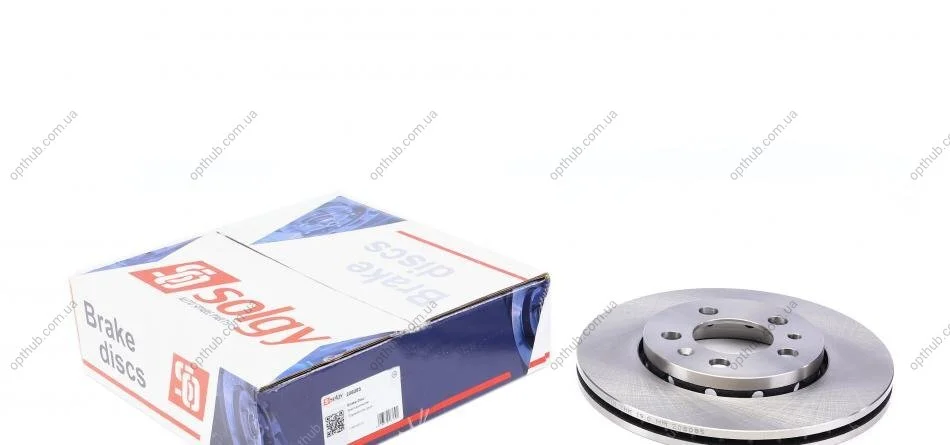 Диск гальмівний (передній) Skoda Octavia/Fabia/Roomster 06- (256x22) SOLGY (opt-om) Solgy 208085 (фото 1)