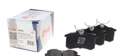 Колодки гальмівні (задні) VW Caddy III 04-/Peugeot 308 07-/Citroen C4 04- (87.1x52.8x17.2) UA63 Solgy 209009