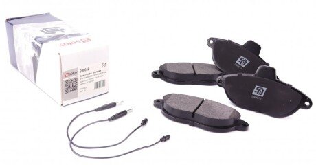 Колодки гальмівні (передні) Fiat Scudo/Peugeot Expert 96- (з датчиками) UA63 Solgy 209012