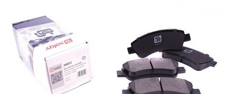 Колодки гальмівні (передні) Citroen Berlingo 03- UA63 Solgy 209072