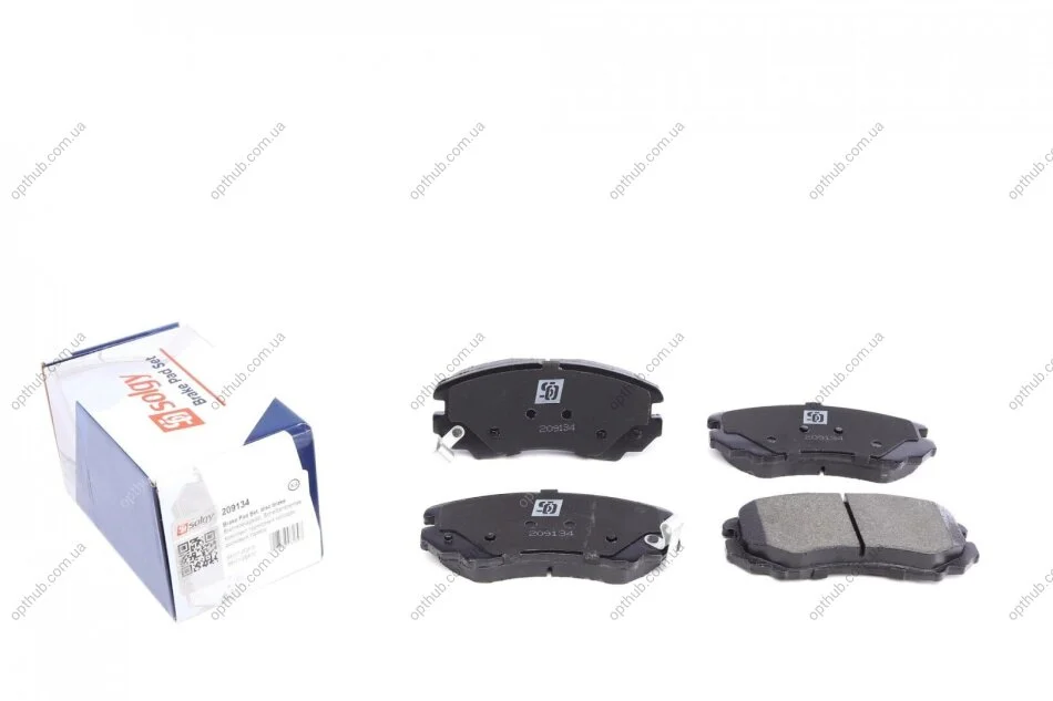 Колодки гальмівні (передні) Hyundai Sonata/Tucson/Kia Sportage 01- SOLGY UA63 Solgy 209134 (фото 1)