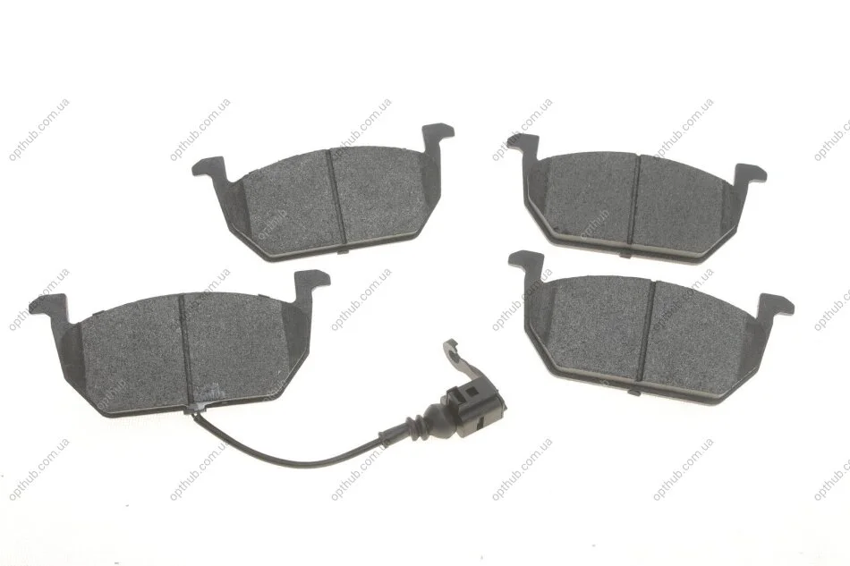 Колодки гальмівні (передні) Audi A3/Seat Leon/Skoda Octavia IV/V/VW Golf VII 12- (+датчик) SOLGY UA63 Solgy 209213 (фото 1)