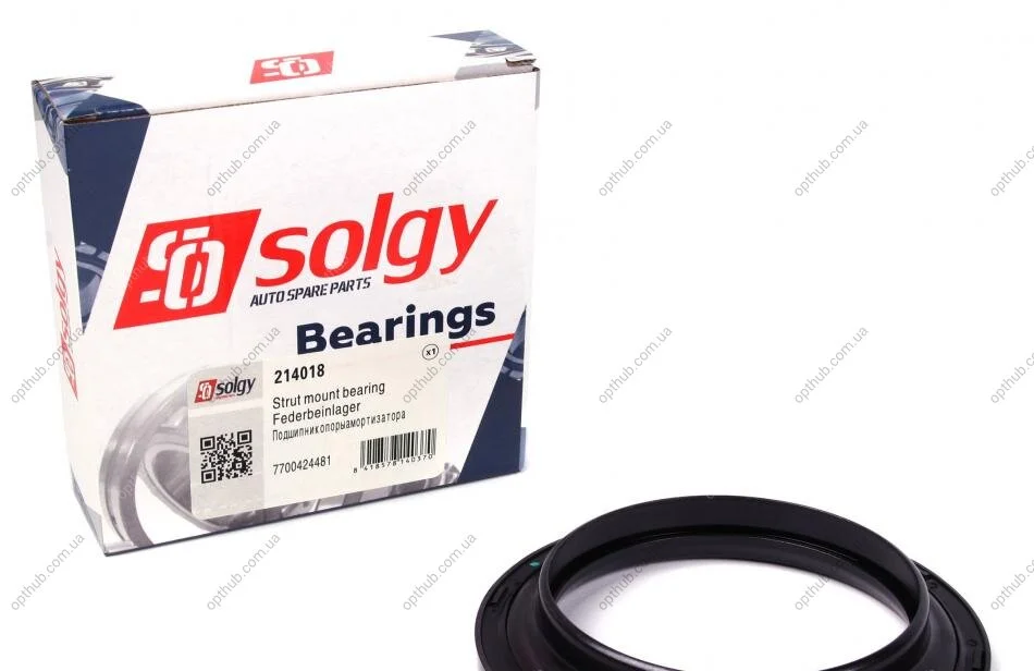 Підшипник амортизатора опорний Renault Espace/Laguna 01- SOLGY (opt-om) Solgy 214018 (фото 1)