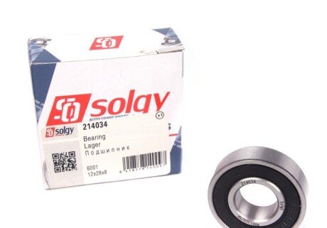 Підшипник генератора (12x28x8) (opt-om) Solgy 214034