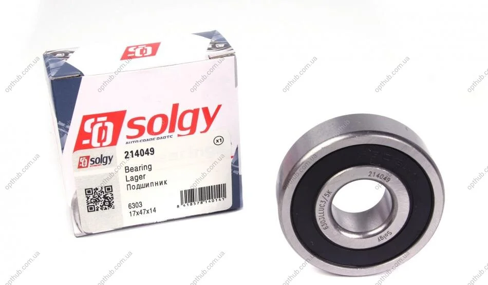Підшипник (17x47x14) SOLGY (opt-om) Solgy 214049 (фото 1)