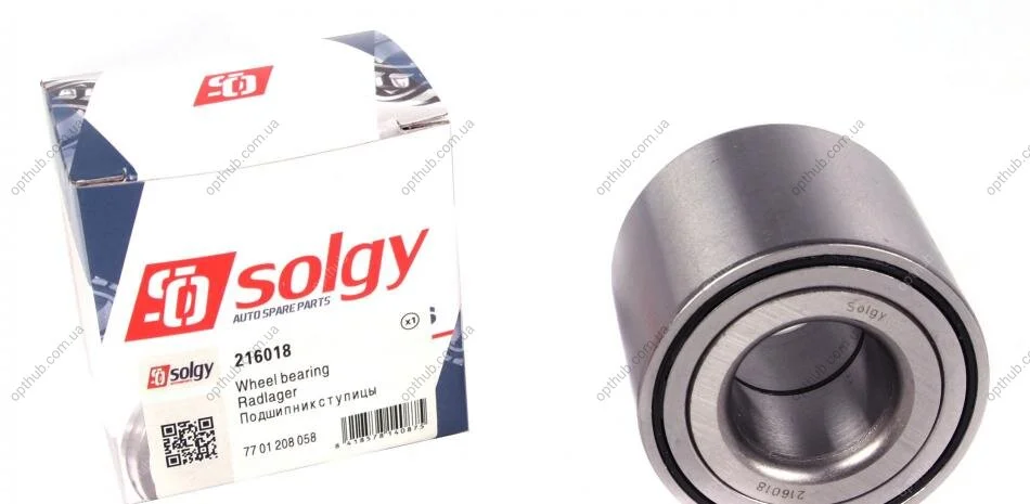Підшипник маточини (задньої) Renault Megane II (25x55x45) SOLGY UA63 Solgy 216018 (фото 1)