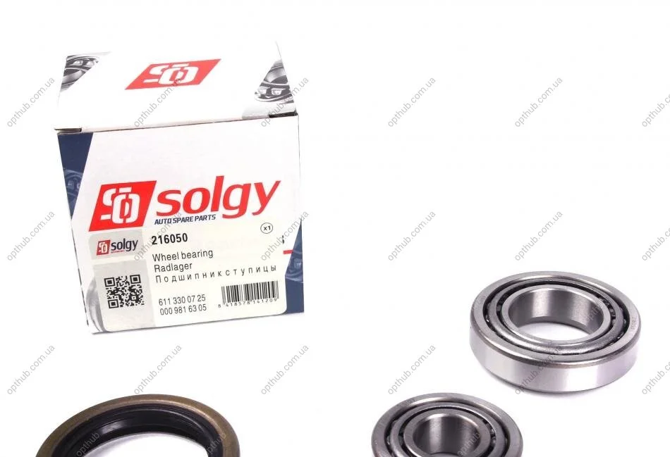 Подшипник ступицы (передней) MB 207-310D (к-кт) SOLGY UA63 Solgy 216050 (фото 1)