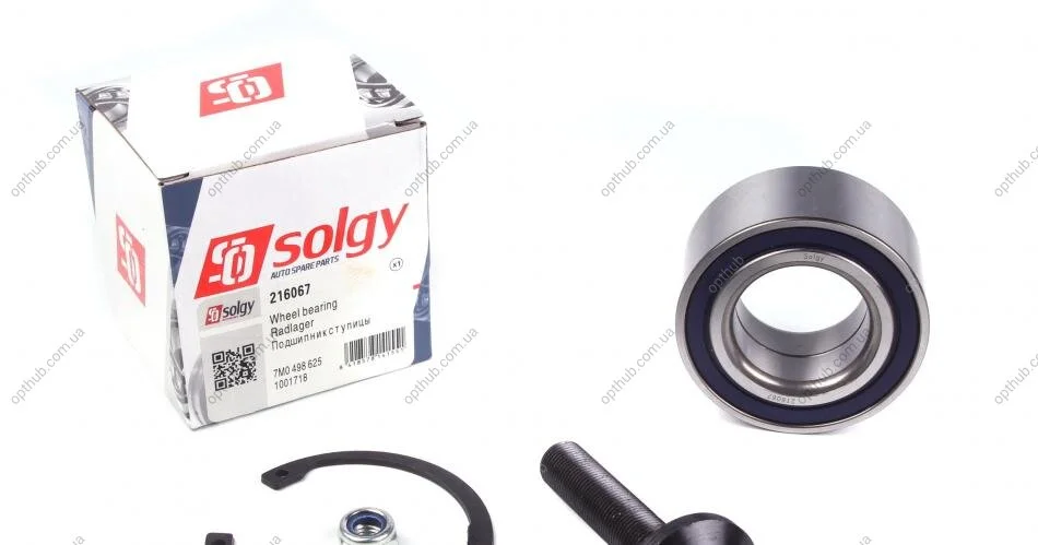 Підшипник маточини (передньої/задньої) VW Sharan (43x80x38) (к-кт) SOLGY UA63 Solgy 216067 (фото 1)