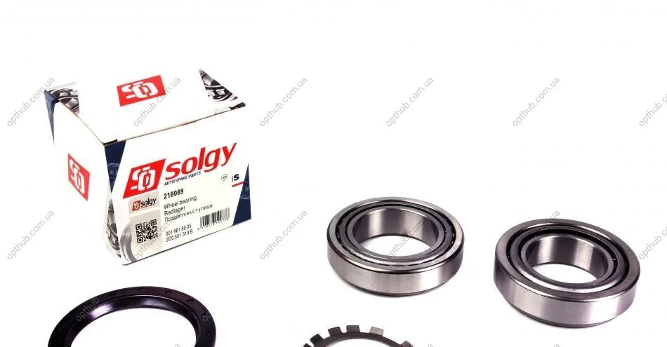 Подшипник ступицы (задний) MB Sprinter 408-416/VW LT 46 96- (к-кт) SOLGY UA63 Solgy 216069 (фото 1)