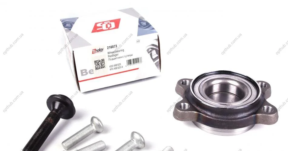 Підшипник маточини (передньої/задньої) Audi A6/A8 02- (45x92x32) SOLGY UA63 Solgy 216073 (фото 1)