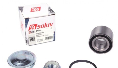 Підшипник маточини (задньої) Renault Kangoo 08-/Scenic 09- (30x62x48) (к-кт) (opt-om) Solgy 216088