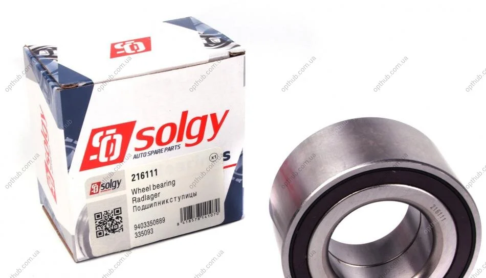 Підшипник маточини (передньої) Fiat Scudo 07- (45x86x44) (+ABS) SOLGY (opt-om) Solgy 216111 (фото 1)