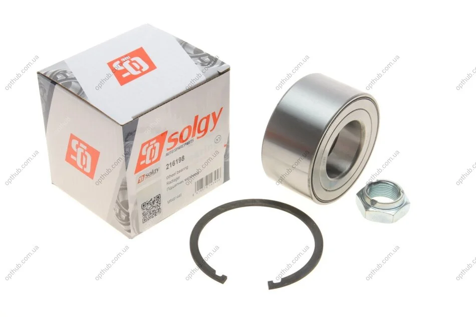 Підшипник маточини (передньої) Mitsubishi Outlander/Lancer 2.0-2.4 03-13 (к-кт) SOLGY (opt-om) Solgy 216198 (фото 1)