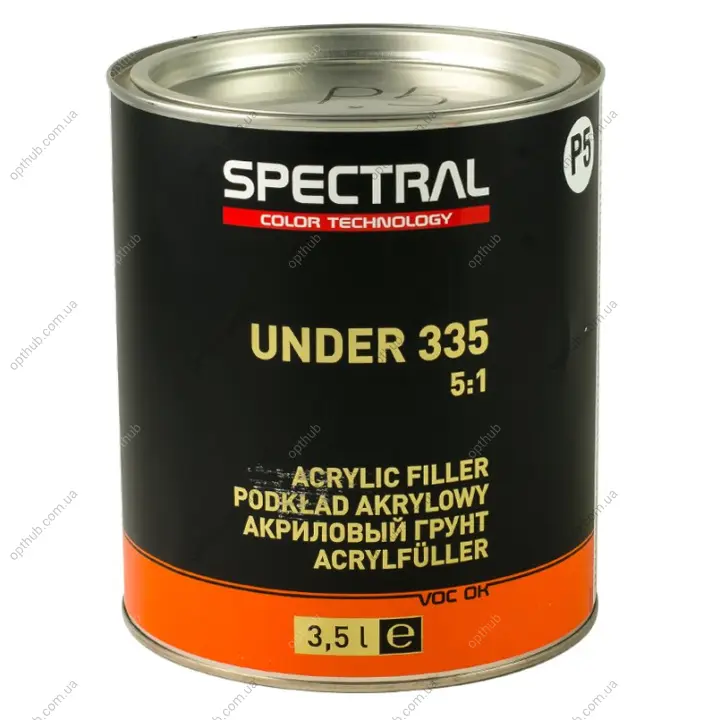 Грунт SPECTRAL UNDER 335 P5 (MIX)-чорний 3,5 л Spectral 26655 (фото 1)