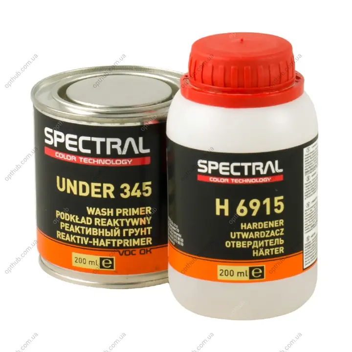 Грунт реактивний SPECTRAL UNDER 345 + затверджувач H6915 0,2л+0,2л Spectral 87219 (фото 1)