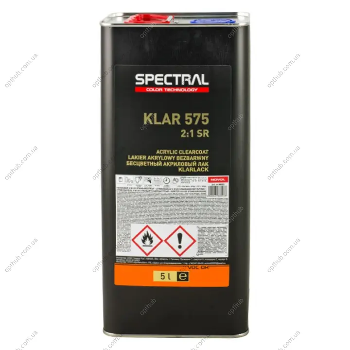 Лак безбарвний SPECTRAL KLAR 575 (SR) 2+1 5,0 л Spectral 88003 (фото 1)