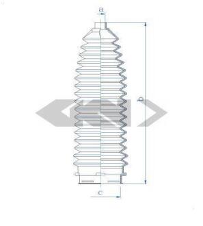 Пильовик рульового механізму SPIDAN 84189