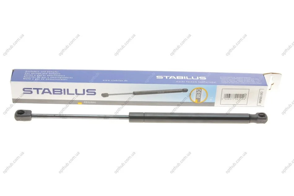 Амортизатор кришки багажника Renault Clio II 98- UA63 STABILUS 0818MM (фото 1)