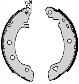 Тормозные колодки барабанные STARLINE BC 04920