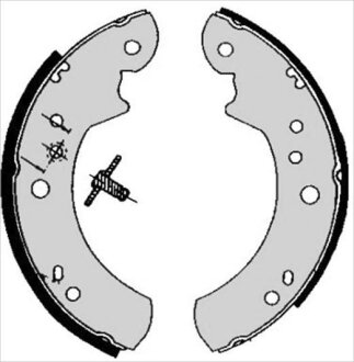 Гальмівні колодки барабанні STARLINE BC 05060