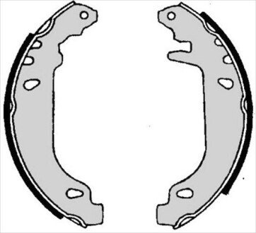 Тормозные колодки барабанные STARLINE BC 06020