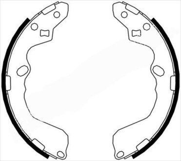 Гальмівні колодки барабанні STARLINE BC 07190
