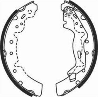 Тормозные колодки барабанные STARLINE BC 07670