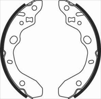 Гальмівні колодки барабанні STARLINE BC 07910