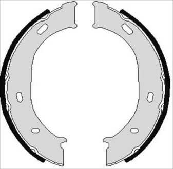 Гальмівні колодки барабанні STARLINE BC 07960