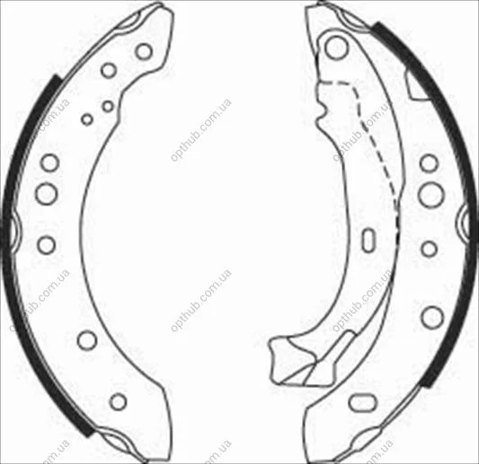Тормозные колодки барабанные STARLINE BC 08150 (фото 1)