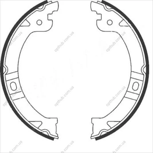 Тормозные колодки барабанные STARLINE BC 08950 (фото 1)